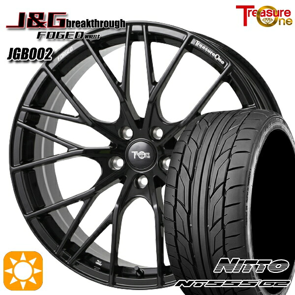 MINI (F55/F56/F57) 215/35R18 84W XL ニットー NT555 G2 トレジャーワン 鍛造 J&Gブレイクスルー JGB002 ブラック 18インチ 7.5J 5H112 サマータイヤホイールセット ｜エムオートギャラリー