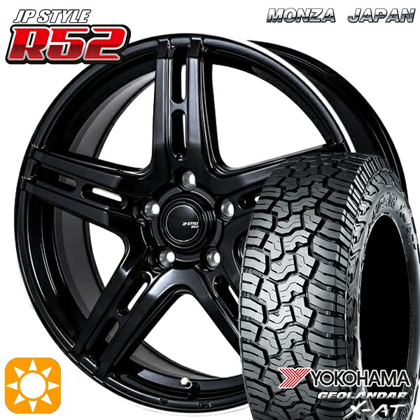 【取付対象】デリカD5 215/70R16 100/97Q ヨコハマ ジオランダー X-AT G016 モンツァ JPスタイル R52 16インチ 6.5J 5H114.3 サマータイヤホイールセット |エムオートギャラリー