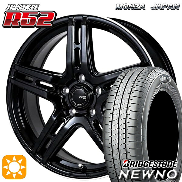 【取付対象】エスティマ ヤリスクロス 215/60R16 95H ブリヂストン ニューノ モンツァ JPスタイル R52 16インチ 6.5J 5H114.3 サマータイヤホイールセット |エムオートギャラリー