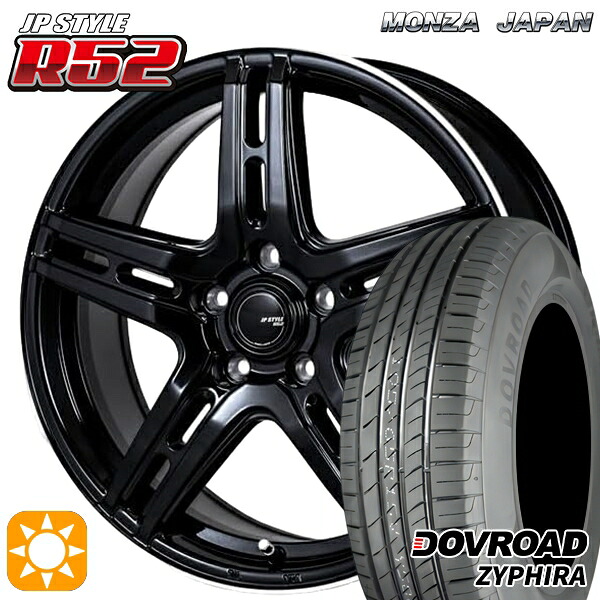 【取付対象】プリウスα ストリーム 205/60R16 92V DOVROAD ザイファイラ モンツァ JPスタイル R52 16インチ 6.5J 5H114.3 サマータイヤホイールセット ｜エムオートギャラリー