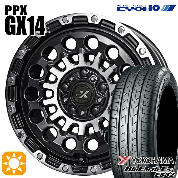【取付対象】215/65R16 98H ヨコハマ ブルーアース ES32 KYOHO PPX GX14 16インチ 7.0J 5H114.3 +35 サマータイヤホイールセット |エムオートギャラリー