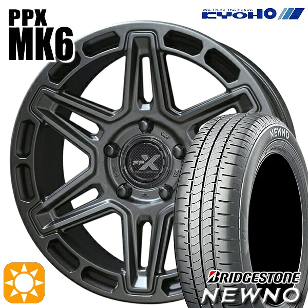 【取付対象】エスティマ ヤリスクロス 215/60R16 95H ブリヂストン ニューノ KYOHO PPX MK6 16インチ 7.0J 5H114.3 +35 サマータイヤホイールセット ｜エムオートギャラリー
