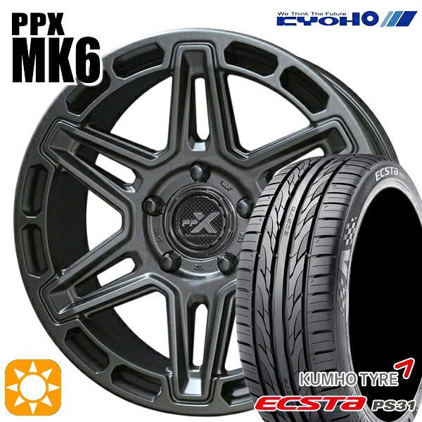【取付対象】エスティマ ヤリスクロス 215/60R16 95V クムホ エクスタ PS31 KYOHO PPX MK6 16インチ 7.0J 5H114.3 +35 サマータイヤホイールセット ｜エムオートギャラリー