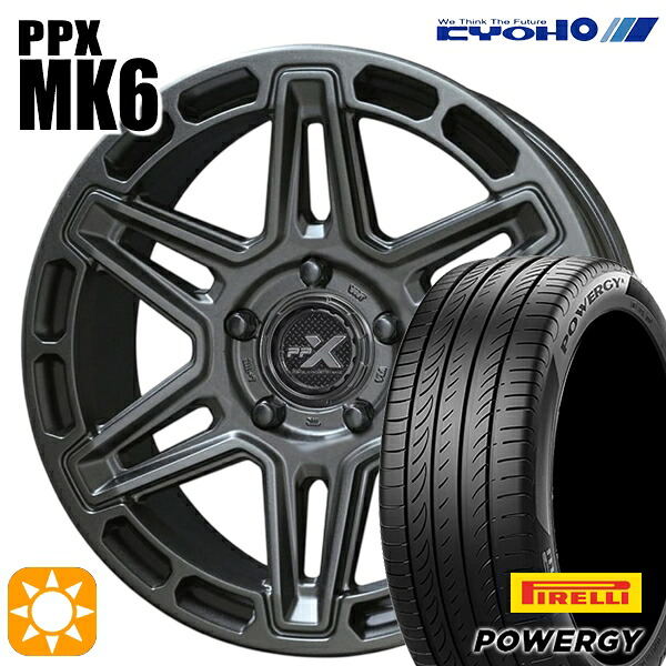 【取付対象】エスティマ ヤリスクロス 215/60R16 95H ピレリ パワジー KYOHO PPX MK6 16インチ 7.0J 5H114.3 +35 サマータイヤホイールセット ｜エムオートギャラリー