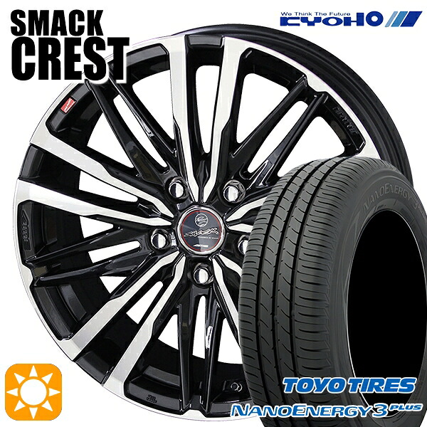 【取付対象】215/40R18 85W トーヨー ナノエナジー3プラス KYOHO スマック クレスト 18インチ 7.0J 5H100 サマータイヤホイールセット |エムオートギャラリー