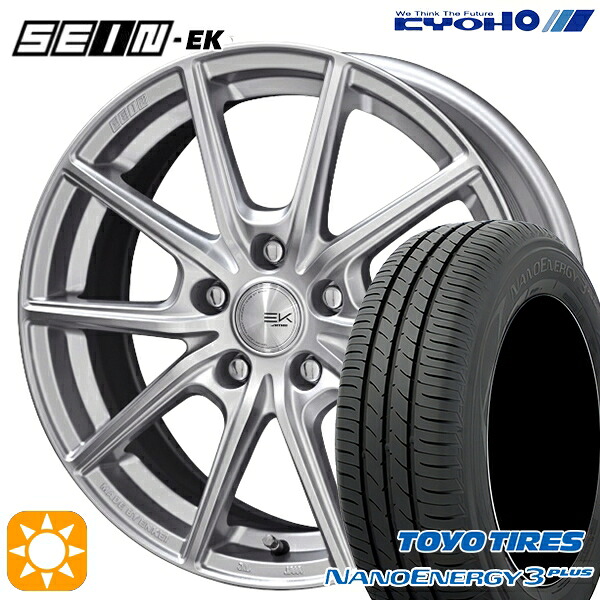 【取付対象】215/50R17 91V トーヨー ナノエナジー3プラス KYOHO SEIN EK ENKEI [フローフォーミング製法] シルバー 17インチ 7.0J 5H114.3 +42 サマータイヤホイールセット ｜エムオートギャラリー
