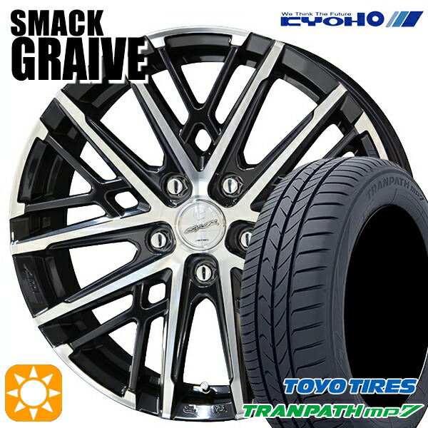 【取付対象】215/60R17 96H トーヨー トランパス mp7 KYOHO スマック グレイブ 17インチ 7.0J 5H114.3 サマータイヤホイールセット 71,335円