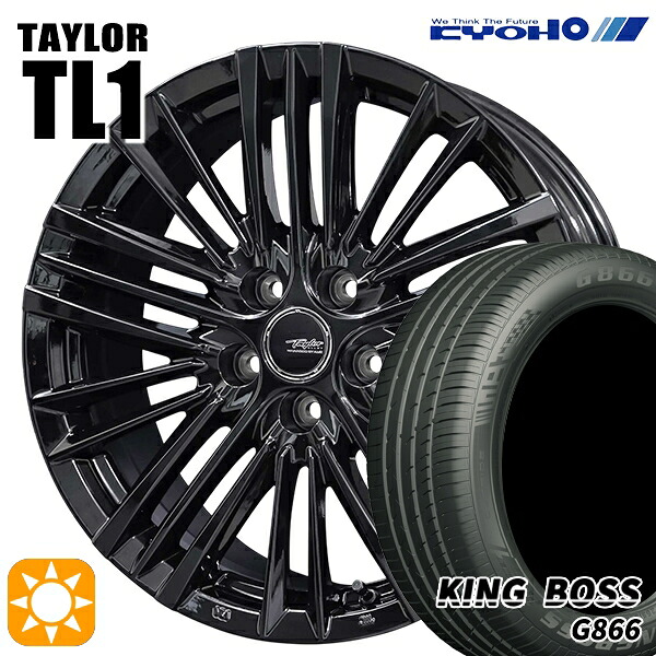 40アルヴェル 225/55R19 99W キングボス G866 KYOHO テイラー TL1 PB 19インチ 7.0J 5H120 +38+40 サマータイヤホイールセット｜エムオートギャラリー