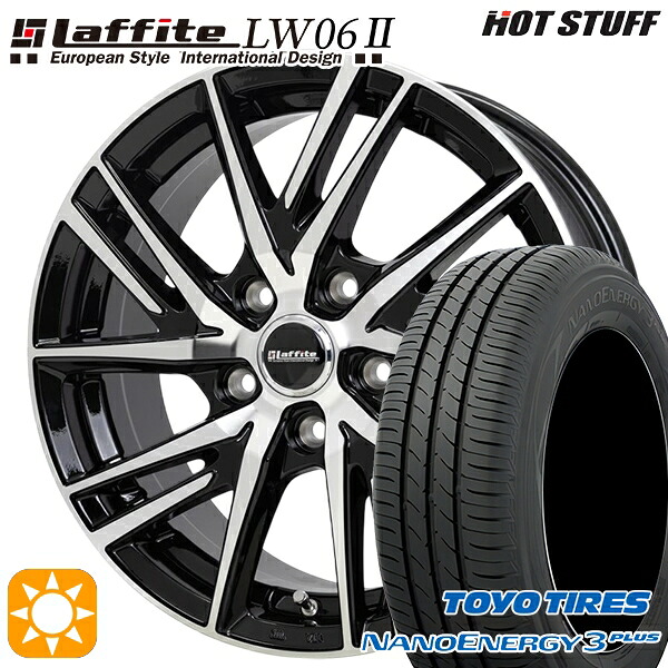 【取付対象】エスティマ ヤリスクロス 215/60R16 95H トーヨー ナノエナジー3プラス HotStuff ラフィット LW06-2 BK/P 16インチ 6.5J 5H114.3 サマータイヤホイールセット |エムオートギャラリー