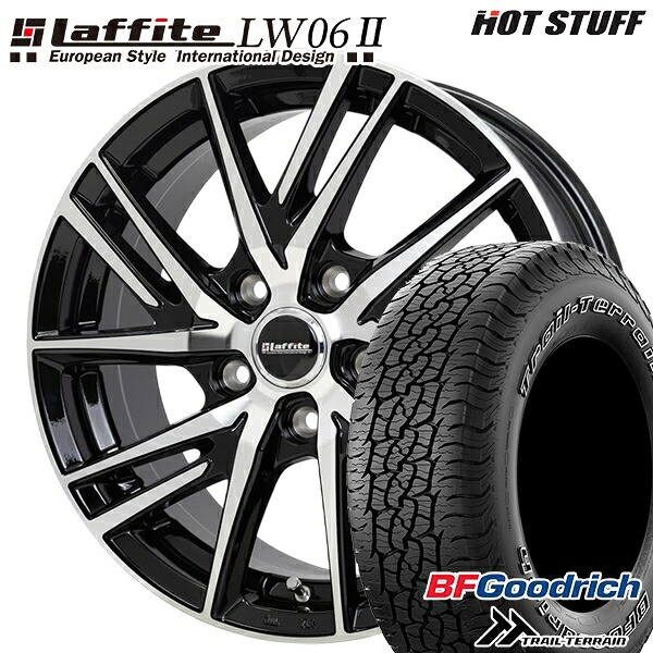 【取付対象】245/65R17 111T ORWL BFグッドリッチ トレールテレーン HotStuff ラフィット LW06-2 BK/P 17インチ 7.0J 5H114.3 サマータイヤホイールセット