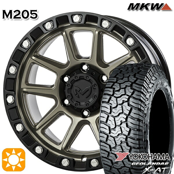 【取付対象】265/70R17 ヨコハマ ジオランダー X-AT G016 MKW MK-46 M/L+ コヨーテブロンズ 17インチ 8.5J 6H139.7 サマータイヤホイールセット ｜エムオートギャラリー