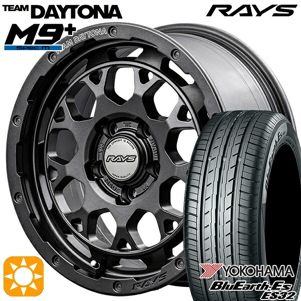 【取付対象】235/50R18 97W ヨコハマ ブルーアース ES32 RAYS レイズ チームデイトナ M9+ AOJ 18インチ 7.5J 5H114.3 サマータイヤホイールセット