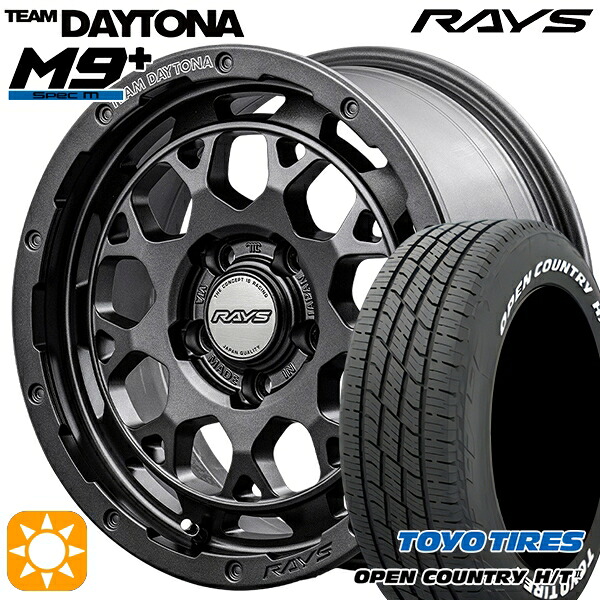 【取付対象】デリカD5 アウトランダー 225/55R18 98H トーヨー オープンカントリー H/T2 WL RAYS レイズ チームデイトナ M9+ AOJ 18インチ 7.5J 5H114.3 サマータイヤホイールセット