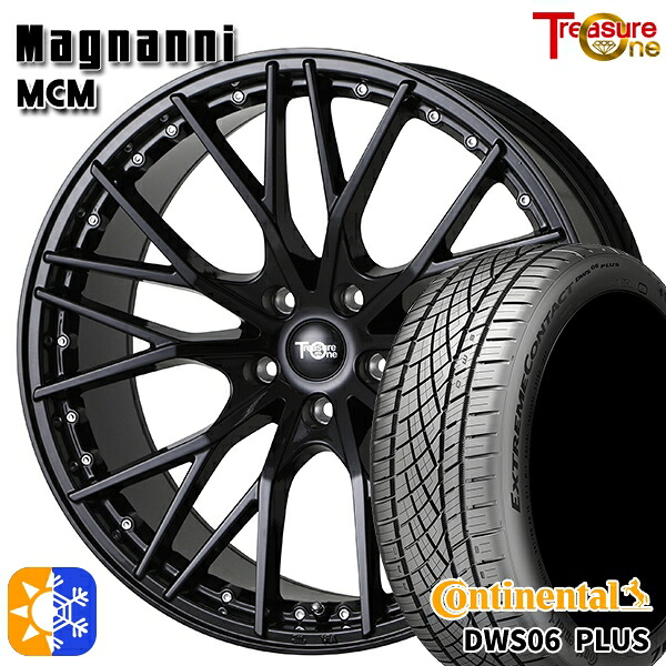 215/40R18 89Y XL コンチネンタル DWS06+ トレジャーワン マグナーニ MCM ブラック 18インチ 7.5J 5H100 オールシーズンタイヤホイールセット |エムオートギャラリー