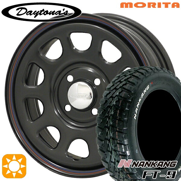 【取付対象】ソリオ タフト 165/65R15 81S ナンカン FT-9 MRT DAYTONA'S G2 デイトナズ ブラック 15インチ 5.0J 4H100 サマータイヤホイールセット 58,620円