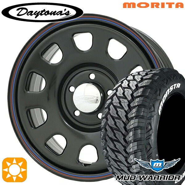 【取付対象】デリカD5 235/70R16 104/101Q LT RWL モンスタ マッドウォーリアー MRT DAYTONA'S G2 デイトナズ ブラック 16インチ 7.0J 5H114.3 サマータイヤホイールセット
