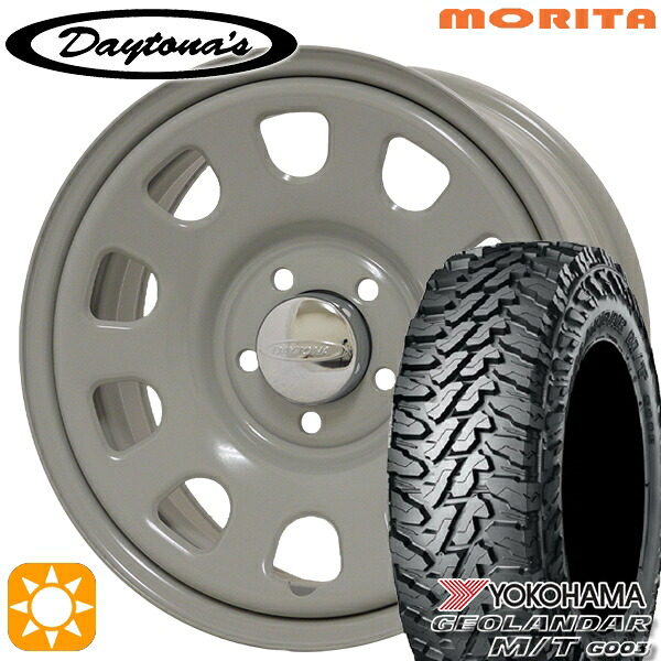 【取付対象】デリカD5 225/70R16 103S ヨコハマ ジオランダーM/T G003 MRT DAYTONA'S G2 デイトナズ グレー 16インチ 7.0J 5H114.3 サマータイヤホイールセット ｜エムオートギャラリー