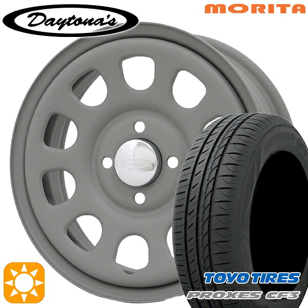 【取付対象】N-BOX ウェイク 165/55R15 75V トーヨー プロクセス CF3 MRT DAYTONA'S G2 デイトナズ マットグレー 15インチ 5.0J 4H100 サマータイヤホイールセット ｜エムオートギャラリー