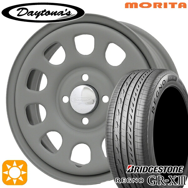 【取付対象】165/65R14 79S ブリヂストン レグノ GRX3 MRT DAYTONA'S G2 デイトナズ マットグレー 14インチ 5.0J 4H100 サマータイヤホイールセット ｜エムオートギャラリー