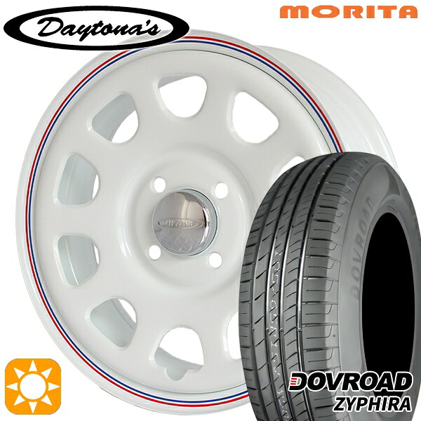 【取付対象】165/65R14 79T DOVROAD ザイファイラ MRT DAYTONA'S G2 デイトナズ ホワイト 14インチ 5.0J 4H100 サマータイヤホイールセット ｜エムオートギャラリー