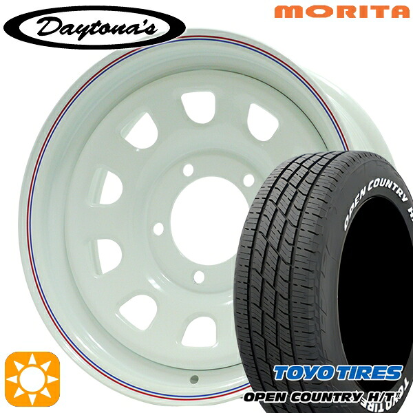 【取付対象】ジムニーJB23/64 215/70R16 100H トーヨー オープンカントリー H/T2 WL MRT DAYTONA'S G2 デイトナズ ホワイト 16インチ 5.5J 5H139.7 サマータイヤホイールセット