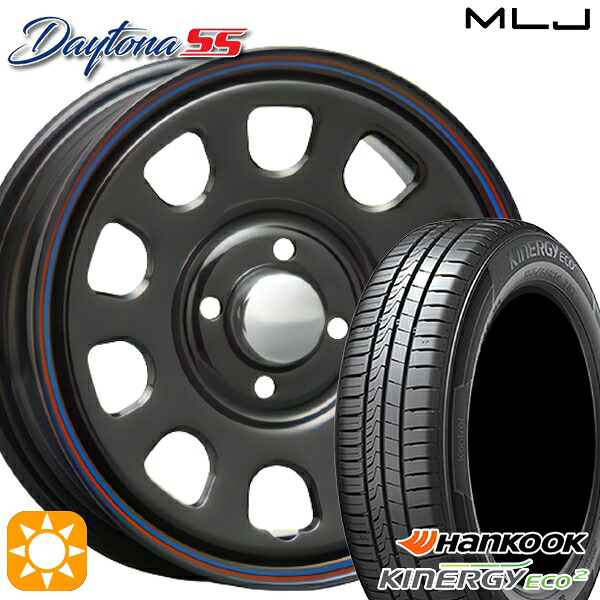 【取付対象】165/65R14 79T ハンコック KlnERGy ECO2 K435 MLJ デイトナ SS ブラック 14インチ 5.0J 4H100 サマータイヤホイールセット ｜エムオートギャラリー