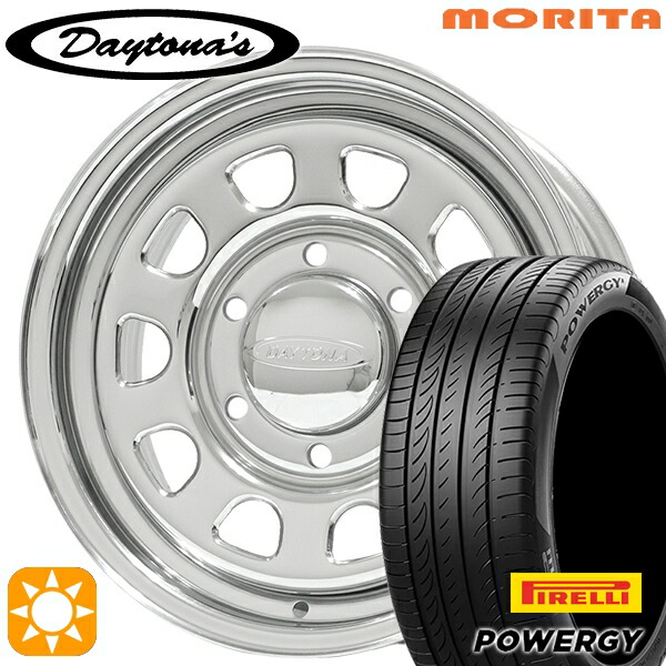 【取付対象】200系ハイエース 215/60R17 96V ピレリ パワジー MRT DAYTONA'S デイトナズ クローム 17インチ 6.5J 6H139.7 サマータイヤホイールセット 66,935円
