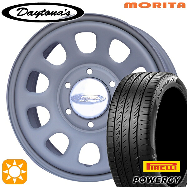 【取付対象】200系ハイエース 215/60R17 96V ピレリ パワジー MRT DAYTONA'S デイトナズ マットグレー 17インチ 6.5J 6H139.7 サマータイヤホイールセット ｜エムオートギャラリー