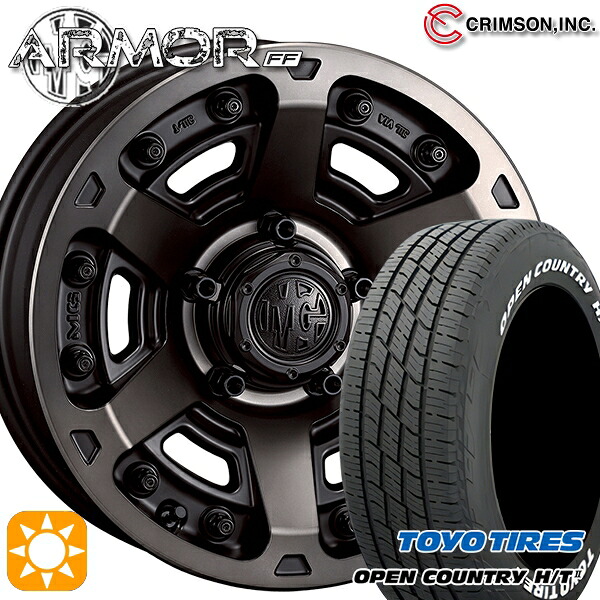 【取付対象】205/65R16 95H トーヨー オープンカントリー H/T2 WL クリムソン MGアーマー MBC 16インチ 7.0J 5H114.3 サマータイヤホイールセット