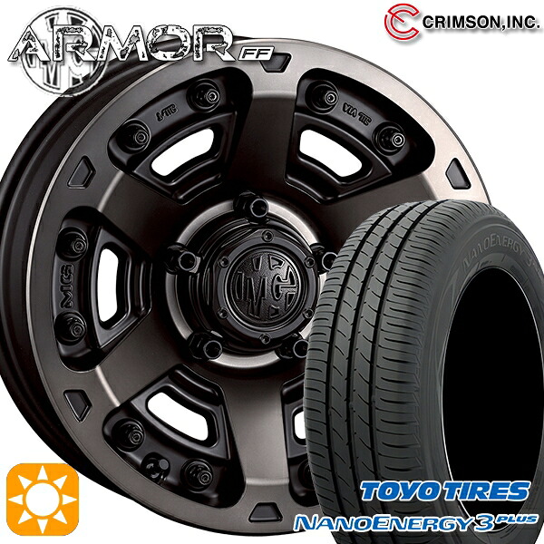 【取付対象】205/60R16 92H トーヨー ナノエナジー3プラス クリムソン MGアーマー MBC 16インチ 7.0J 5H114.3 サマータイヤホイールセット ｜エムオートギャラリー 100,540円