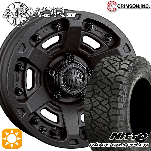 【取付対象】245/70R16 118Q ニットー リッヂグラップラー クリムソン MGアーマー SB 16インチ 7.0J 5H114.3 サマータイヤホイールセット ｜エムオートギャラリー 123,200円