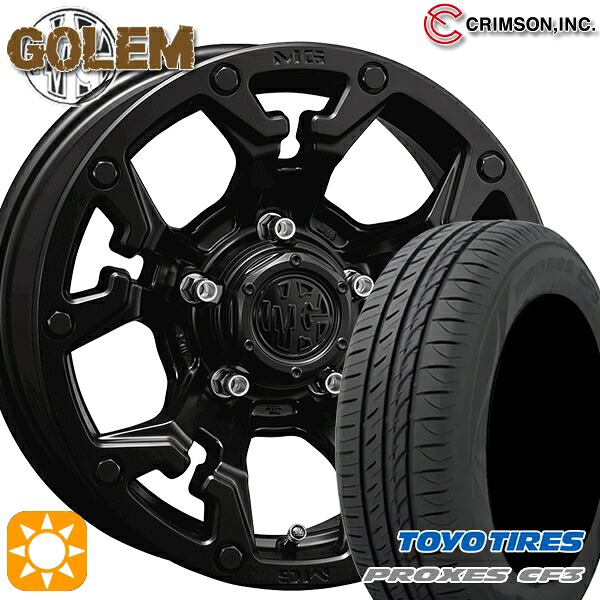 【取付対象】エスクァイア セレナ 205/50R17 93V XL トーヨー プロクセス CF3 クリムソン MG ゴーレム マットブラック 17インチ 7.0J 5H114.3 サマータイヤホイールセット ｜エムオートギャラリー