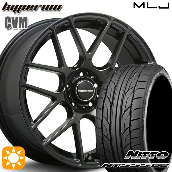 【取付対象】235/35R20 92Y XL ニットー NT555 G2 MLJ ハイペリオン CVM ハーフグロスブラック 20インチ 8.5J 5H114.3 サマータイヤホイールセット |エムオートギャラリー