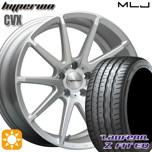 【取付対象】アルファード ヴェルファイア 245/40R19 98Y XL ラウフェン Z FIT EQ LK03 MLJ ハイペリオン CVX セミグロスポリッシュ/シルバー 19インチ 8.5J 5H114.3 サマータイヤホイールセット