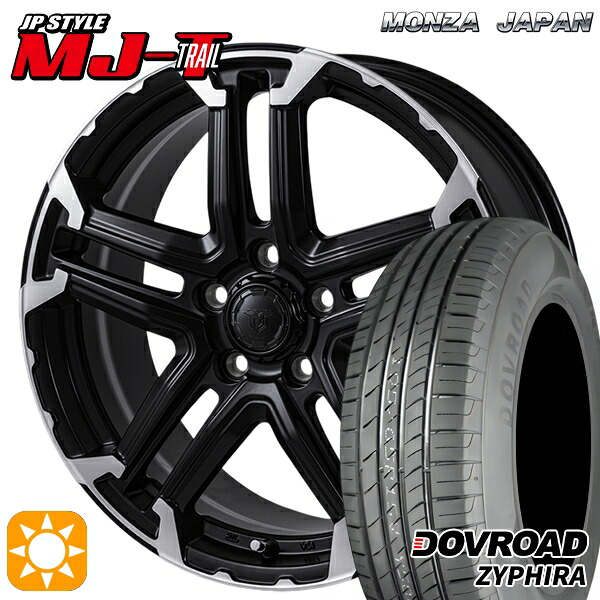 【取付対象】30/50プリウス 185/65R15 88H DOVROAD ザイファイラ モンツァ JPスタイル MJ-T MJトレイル 15インチ 6.0J 5H100 +41 サマータイヤホイールセット |エムオートギャラリー