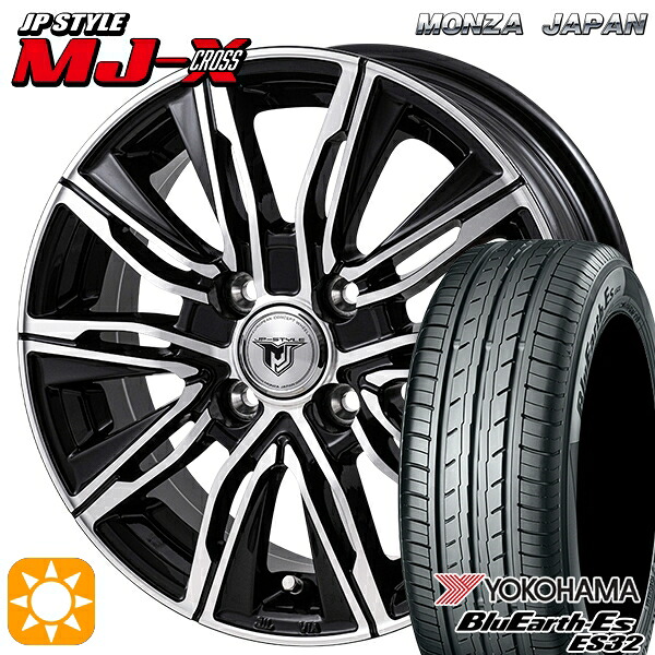 【取付対象】フィット デミオ 175/65R14 82S ヨコハマ ブルーアース ES32 モンツァ JPスタイル MJ-X MJクロス 14インチ 5.0J 4H100 +38 サマータイヤホイールセット ｜エムオートギャラリー 54,552円