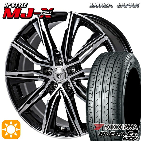 【取付対象】20/30系アルヴェル 235/50R18 97W ヨコハマ ブルーアース ES32 モンツァ JPスタイル MJ-X MJクロス 18インチ 7.5J 5H114.3 サマータイヤホイールセット |エムオートギャラリー