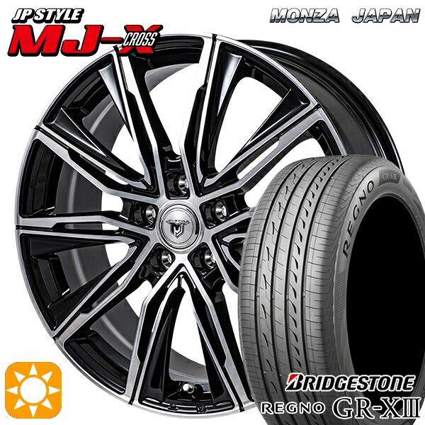 【取付対象】エスティマ ヤリスクロス 215/60R16 95V ブリヂストン レグノ GRX3 モンツァ JPスタイル MJ-X MJクロス 16インチ 6.5J 5H114.3 サマータイヤホイールセット ｜エムオートギャラリー
