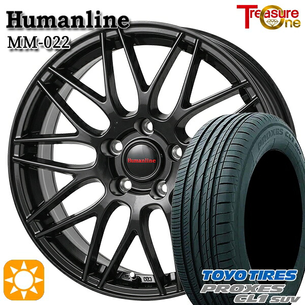 【取付対象】SH系フォレスター 215/60R17 96H トーヨー プロクセス CL1 SUV トレジャーワン ヒューマンライン MM022 ブラック 17インチ 7.0J 5H100 サマータイヤホイールセット |エムオートギャラリー
