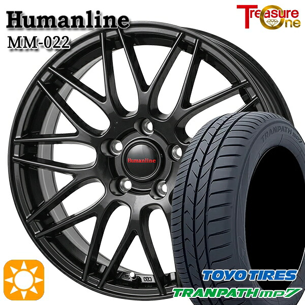 【取付対象】20/30系アルファードヴェルファイア 235/50R18 101V トーヨー トランパス mp7 トレジャーワン ヒューマンライン MM022 ブラック 18インチ 7.5J 5H114.3 サマータイヤホイールセット |エムオートギャラリー