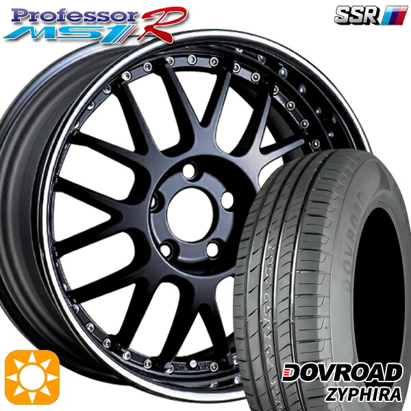 【取付対象】アクア クロスビー 185/55R16 83V DOVROAD ザイファイラ SSR プロフェッサー MS1R フラットブラック 16インチ 6.0J 4H100 サマータイヤホイールセット ｜エムオートギャラリー