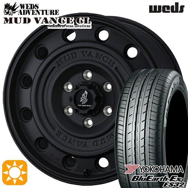 【取付対象】215/65R16 98H ヨコハマ ブルーアース ES32 ウェッズ マッドヴァンスCL FB 16インチ 7.0J 5H114.3 +35 サマータイヤホイールセット ｜エムオートギャラリー