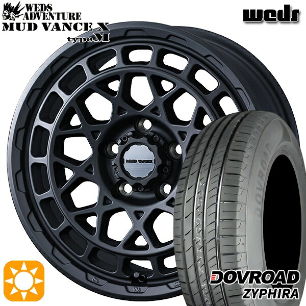【取付対象】ヤリスクロス 205/65R16 95H DOVROAD ザイファイラ Weds マッドヴァンス X タイプM フルマットブラック 16インチ 7.0J 5H114.3 サマータイヤホイールセット |エムオートギャラリー