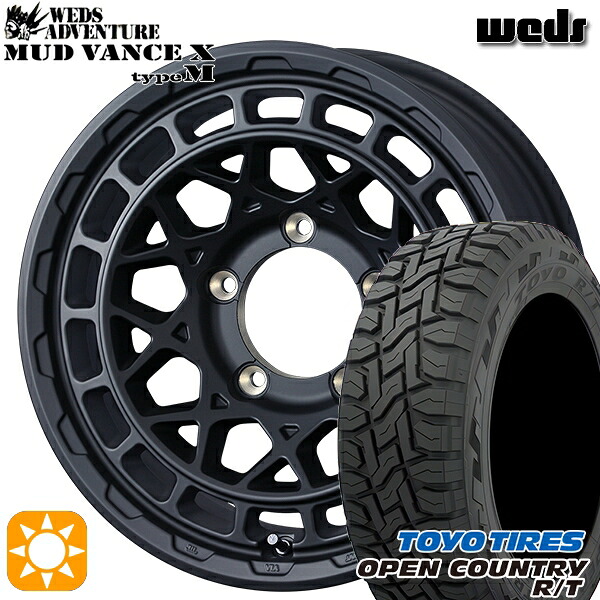 【取付対象】215/70R16 100Q トーヨー オープンカントリー R/T Weds マッドヴァンス X タイプM フルマットブラック 16インチ 6.0J 5H139.7 サマータイヤホイールセット ｜エムオートギャラリー 103,235円