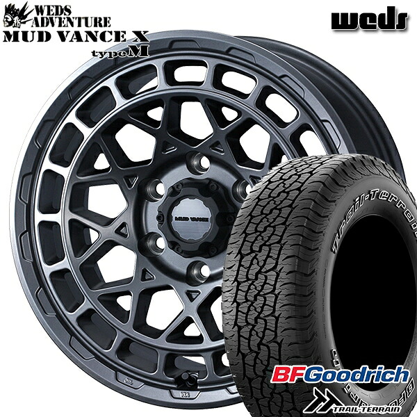 【取付対象】265/65R17 112T ORWL BFグッドリッチ トレールテレーン Weds マッドヴァンス X タイプM マットガンメタ 17インチ 8.0J 6H139.7 サマータイヤホイールセット