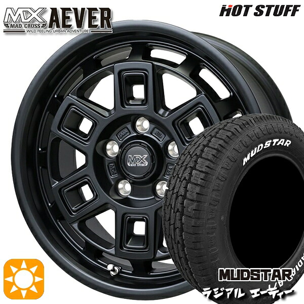 【取付対象】215/65R16 109/107L マッドスター ラジアル A/T ホワイトレター ホットスタッフ マッドクロスアイヴァー MTBK 16インチ 7.0J 5H114.3+38 サマータイヤホイールセット |エムオートギャラリー