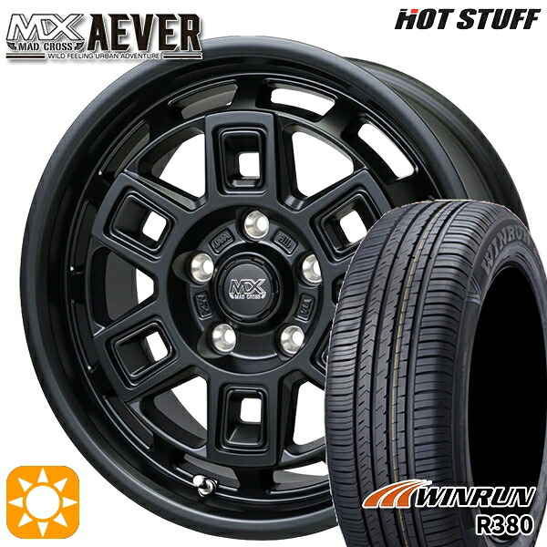 【取付対象】ヤリスクロス 215/60R16 95H ウィンラン R380 ホットスタッフ マッドクロスアイヴァー MTBK 16インチ 7.0J 5H114.3+38 サマータイヤホイールセット ｜エムオートギャラリー