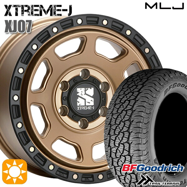 【取付対象】ランクル300 285/60R18 116H RBL BFグッドリッチ トレールテレーン MLJ エクストリームJ XJ07 BR 18インチ 8.0J 6H139.7+50 サマータイヤホイールセット