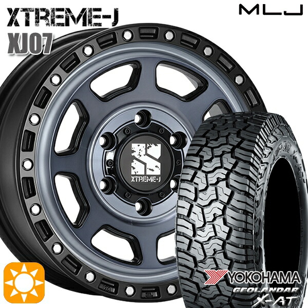 【取付対象】200系ハイエース 215/70R16 100/97Q ヨコハマ ジオランダー X-AT G016 MLJ エクストリームJ XJ07 BR 16インチ 6.5J 6H139.7+38 サマータイヤホイールセット