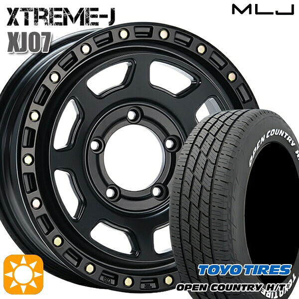 【取付対象】ジムニー 215/70R16 100H トーヨー オープンカントリー H/T2 WL MLJ エクストリームJ XJ07 サテンブラック 16インチ 5.5J 5H139.7 サマータイヤホイールセット ｜エムオートギャラリー 99,275円